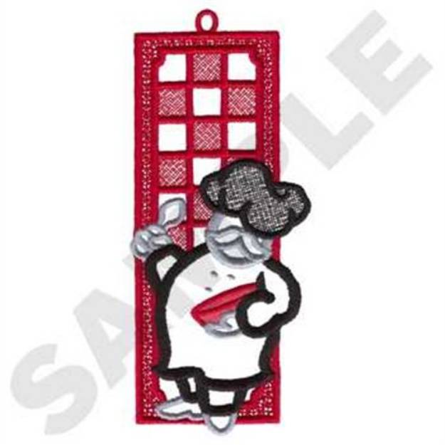 Picture of Cooking Bookmark Machine Embroidery Design