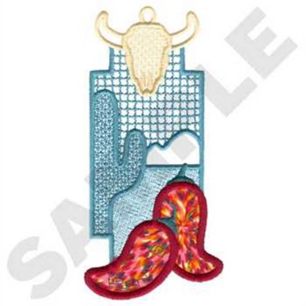 Picture of Southwest Bookmark Machine Embroidery Design