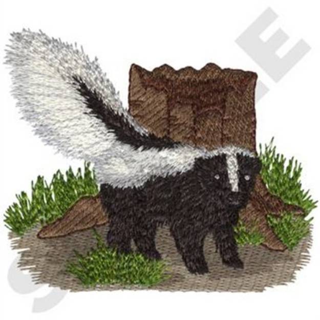 Picture of Baby Skunk Machine Embroidery Design