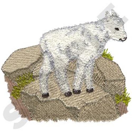  Mountain Goat Machine Embroidery Design