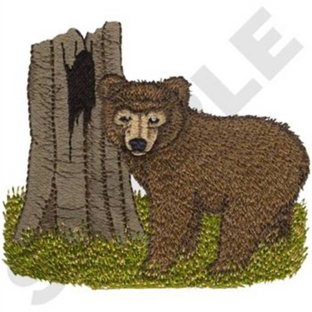 Picture of Baby Brown Bear Machine Embroidery Design