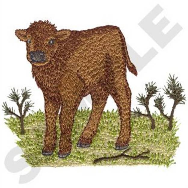 Picture of Baby Bison Machine Embroidery Design
