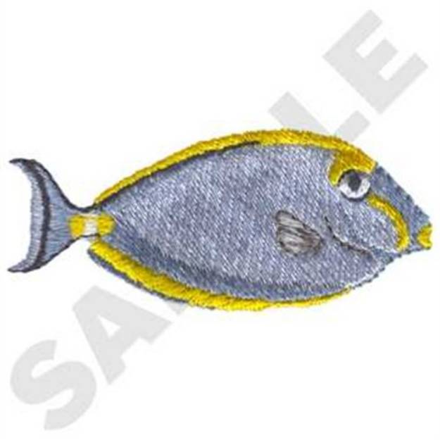 Picture of Naso Tang Fish Machine Embroidery Design