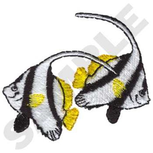 Bannerfish Machine Embroidery Design