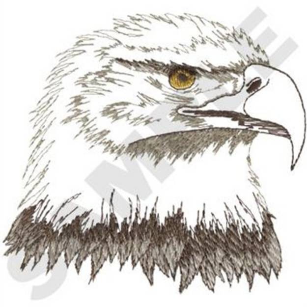 Picture of Bald Eagle Head Machine Embroidery Design