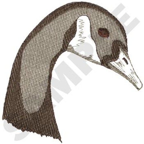 Canada Goose Head Machine Embroidery Design