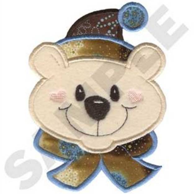 Picture of Polar Bear Applique Machine Embroidery Design