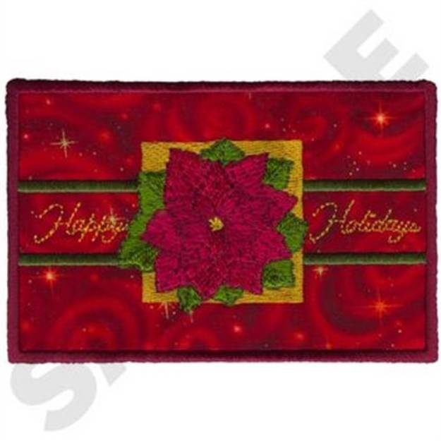 Picture of Happy Holidays Applique Machine Embroidery Design