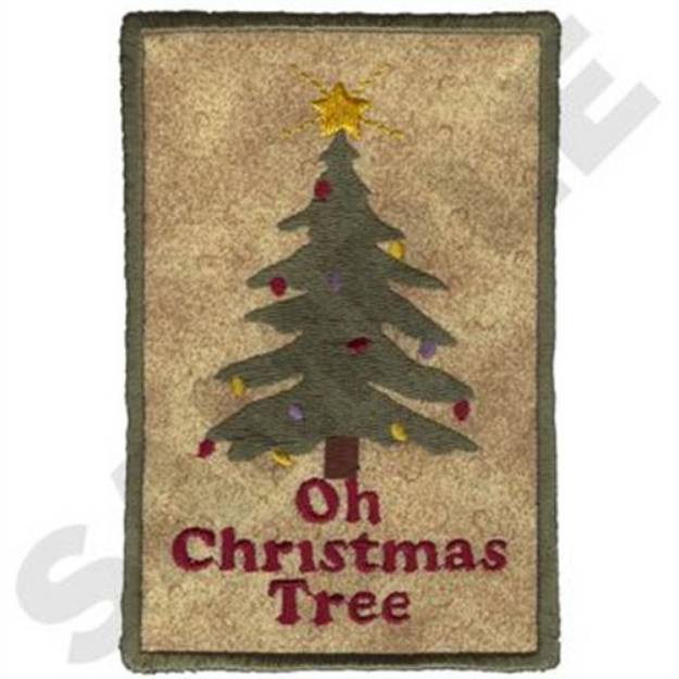 Picture of Oh Christmas Tree Machine Embroidery Design