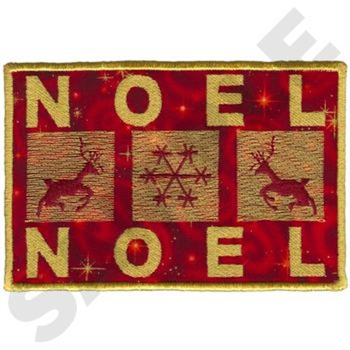 Noel Applique Machine Embroidery Design