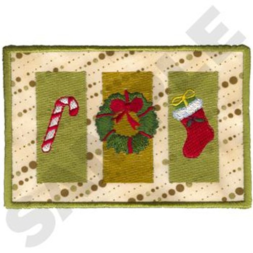Christmas Card Machine Embroidery Design