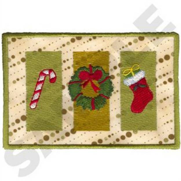 Picture of Christmas Card Machine Embroidery Design