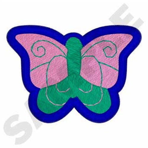 Colorful Butterfly Machine Embroidery Design