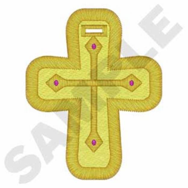 Picture of Cross Tag Machine Embroidery Design