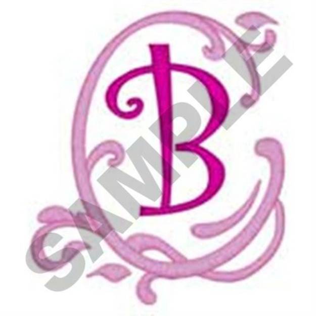 Picture of Pink Scroll B Machine Embroidery Design
