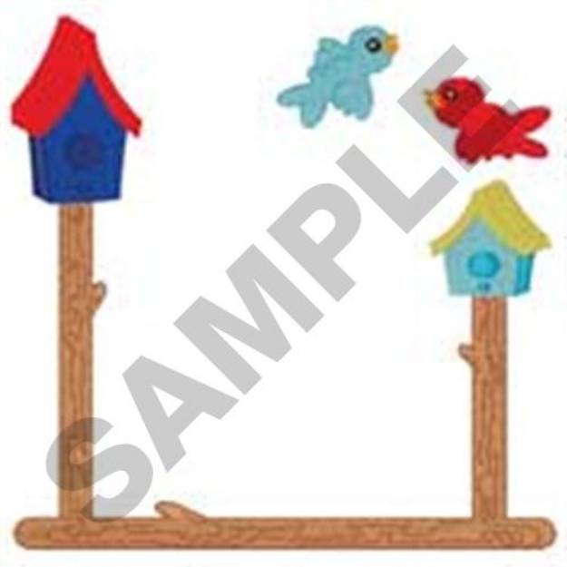 Picture of Birdhouse Quilt Machine Embroidery Design