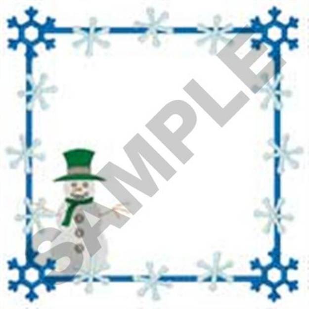 Picture of Snowman Quilt Machine Embroidery Design