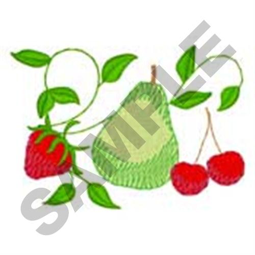 Small Fruit Border Machine Embroidery Design