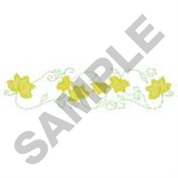Picture of Flowers Border Machine Embroidery Design