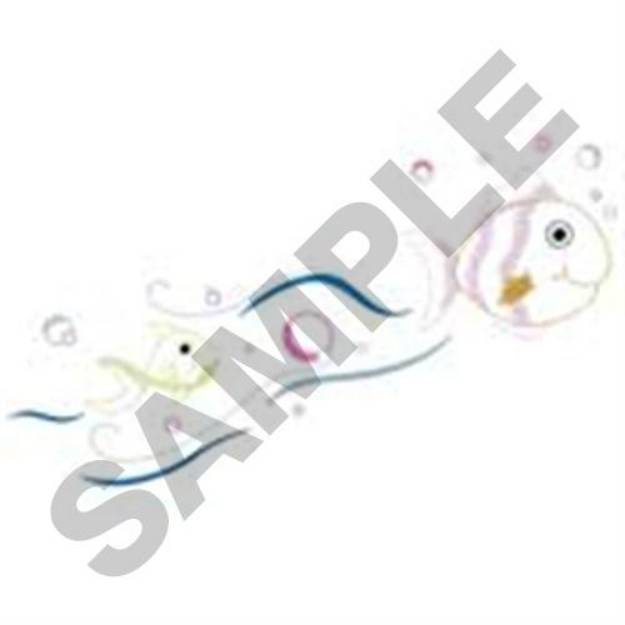 Picture of Swimming Fishes Machine Embroidery Design