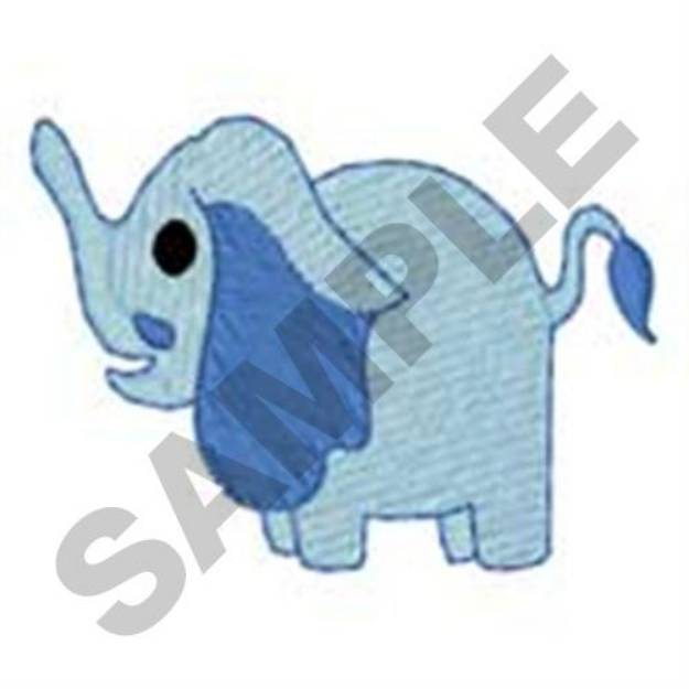 Picture of Elephant Accent Machine Embroidery Design