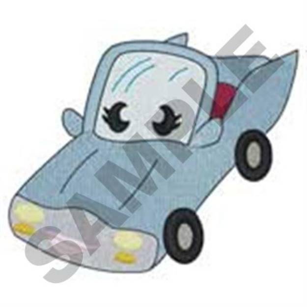 Picture of Smiling Blue Convertible Machine Embroidery Design