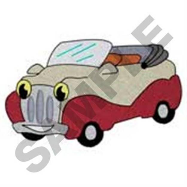 Picture of Smiling Vintage Convertible Machine Embroidery Design