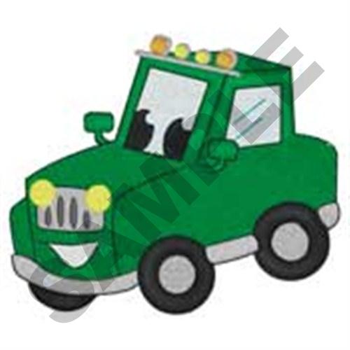 Smiling Off Roader Machine Embroidery Design