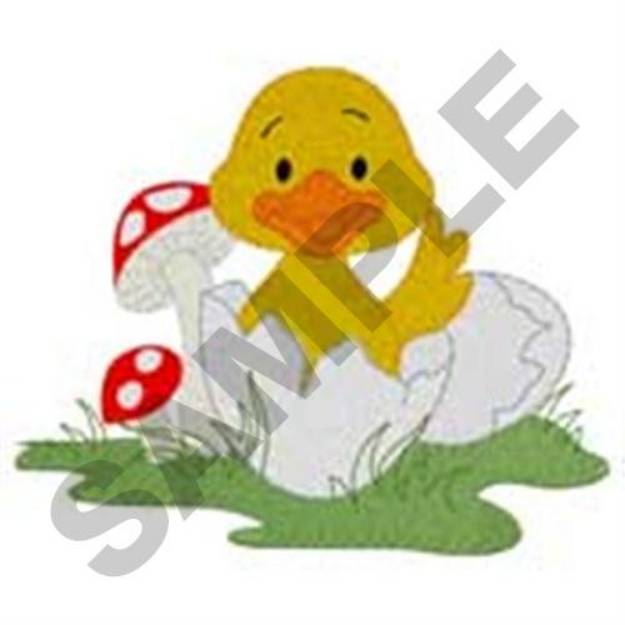 Picture of Hatching Duck Machine Embroidery Design