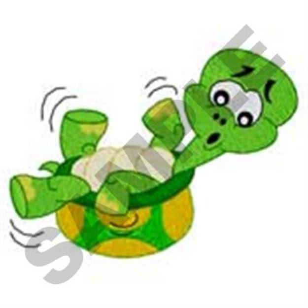 Picture of Turtle On Back Machine Embroidery Design