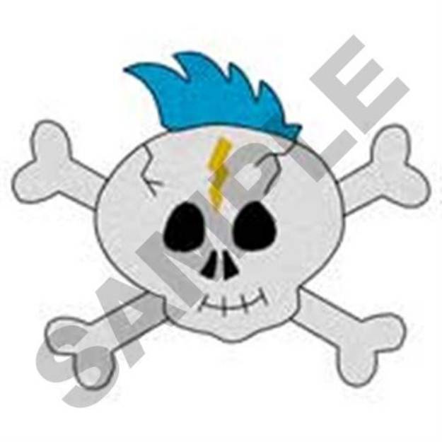 Picture of Boy Skull Machine Embroidery Design