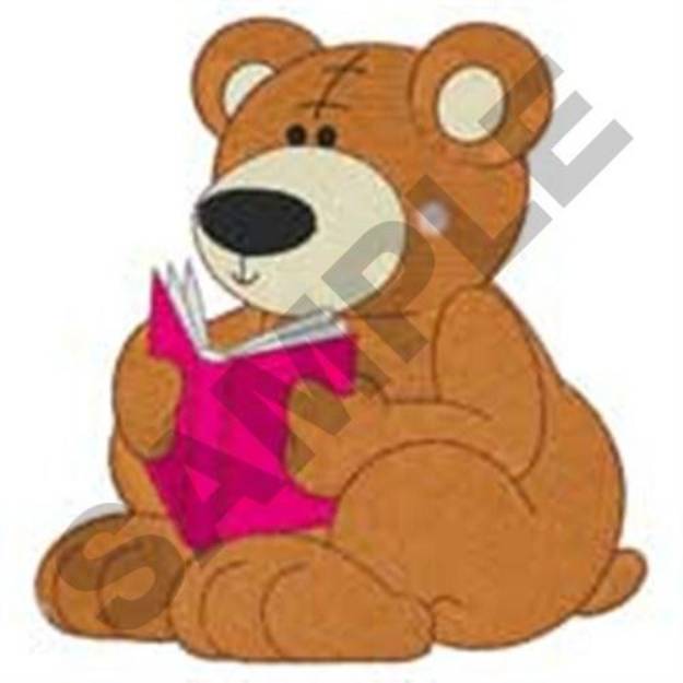 Picture of Reading Bear Machine Embroidery Design