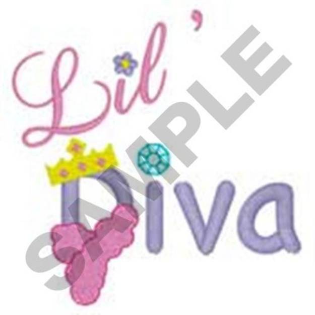 Picture of Lil Diva Machine Embroidery Design