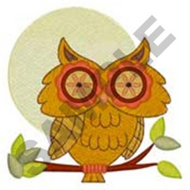 Picture of Cute Owl Machine Embroidery Design