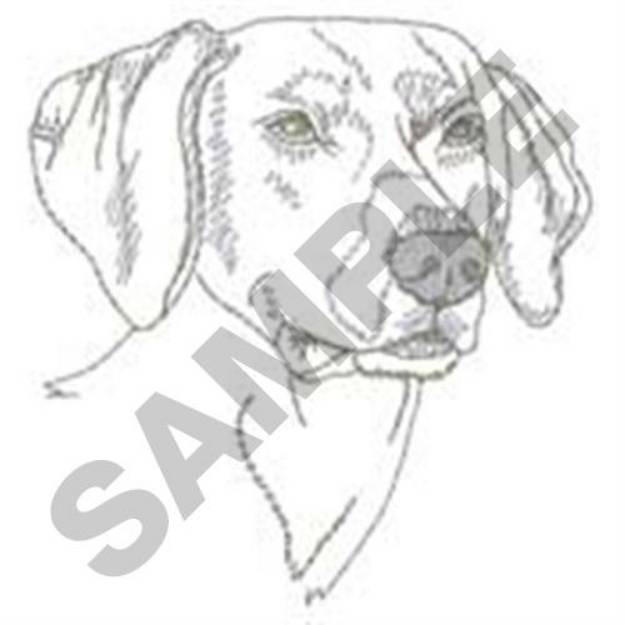 Picture of German Pointer Head Machine Embroidery Design