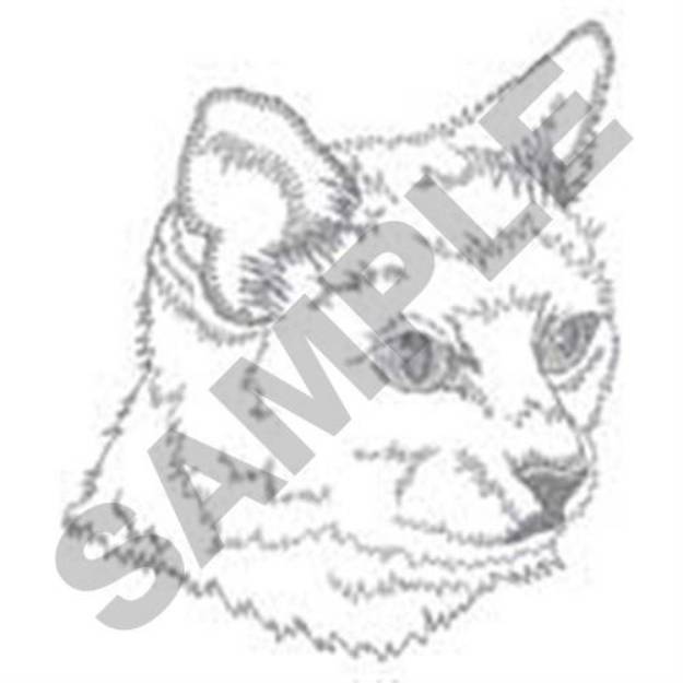 Picture of Domestic Cat Machine Embroidery Design