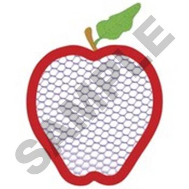 Picture of Apple Applique Machine Embroidery Design