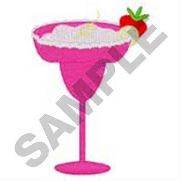 Picture of Pink Margarita Machine Embroidery Design
