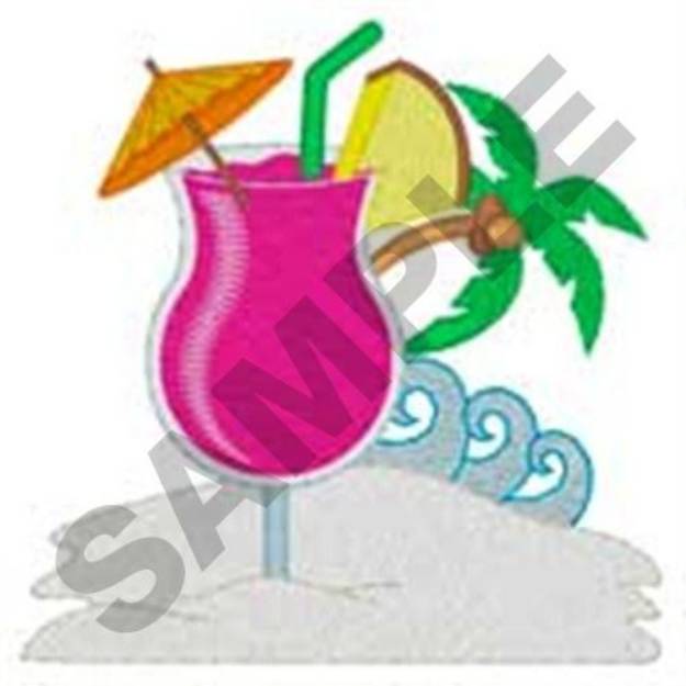 Picture of Tropical Drink Machine Embroidery Design