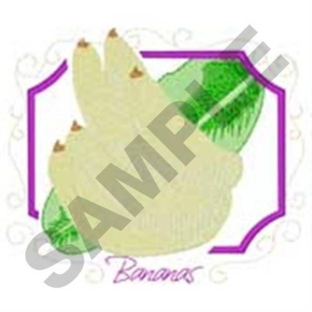 Picture of Framed Bananas Machine Embroidery Design