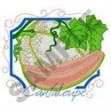 Picture of Scroll Frame Cantaloupe Machine Embroidery Design