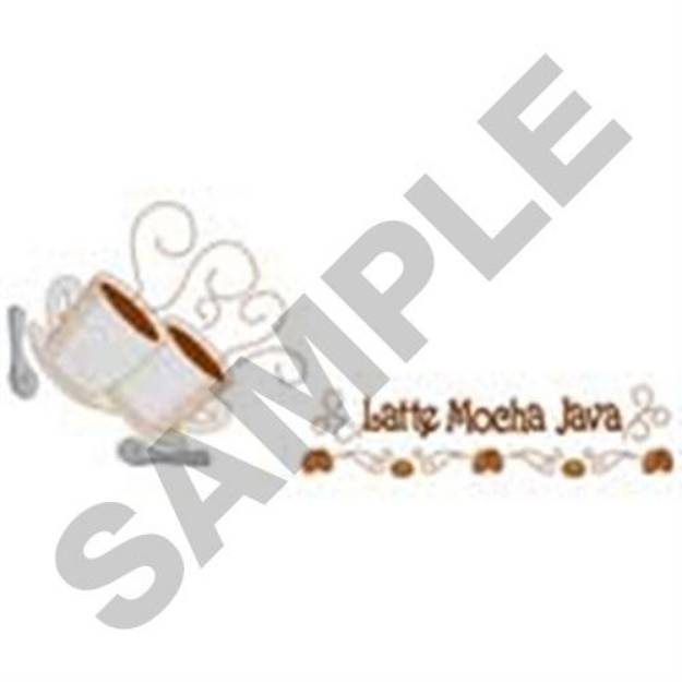 Picture of Latte Mocha Java Machine Embroidery Design