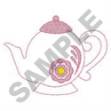 Picture of Teapot Outline Machine Embroidery Design