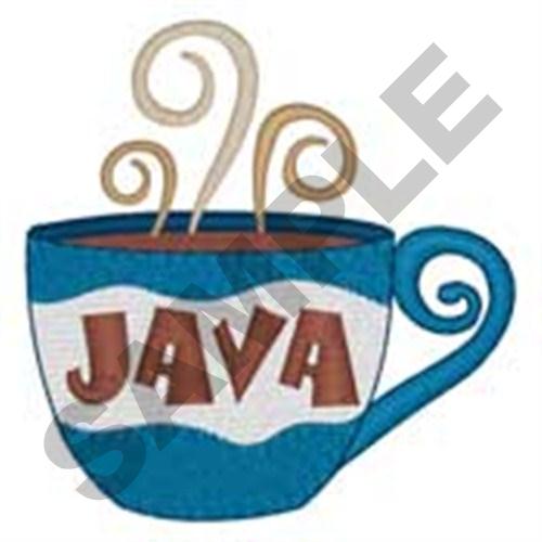 Cup Of Java Machine Embroidery Design