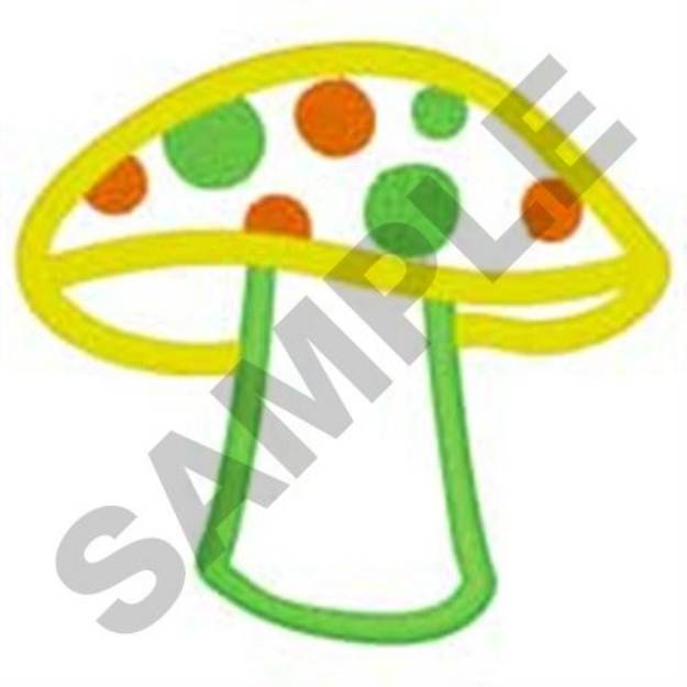 Picture of Mushroom Applique Machine Embroidery Design