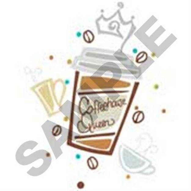Picture of Coffeehouse Queen Machine Embroidery Design