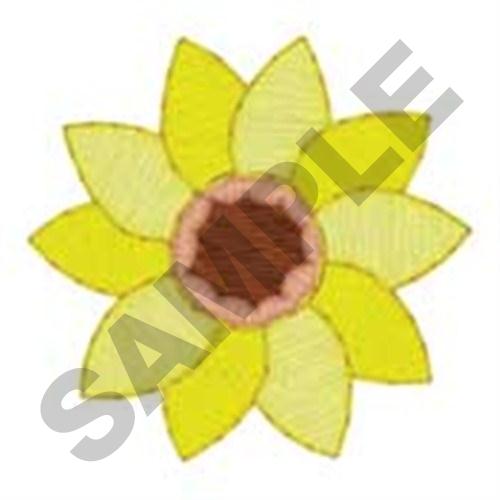 Sunflower Accent Machine Embroidery Design