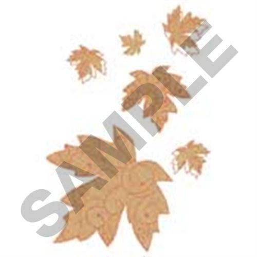 Falling Leaves Machine Embroidery Design