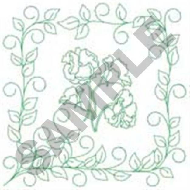 Picture of Poppies Outline Machine Embroidery Design