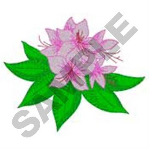 Picture of Rhododendron Machine Embroidery Design